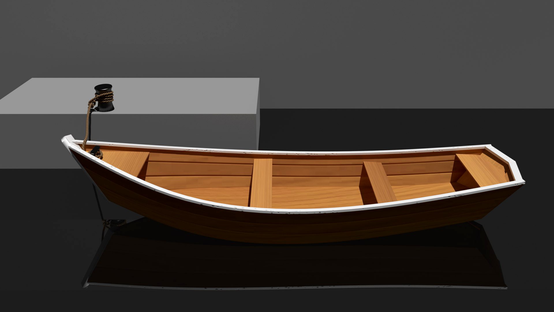 boat with rope