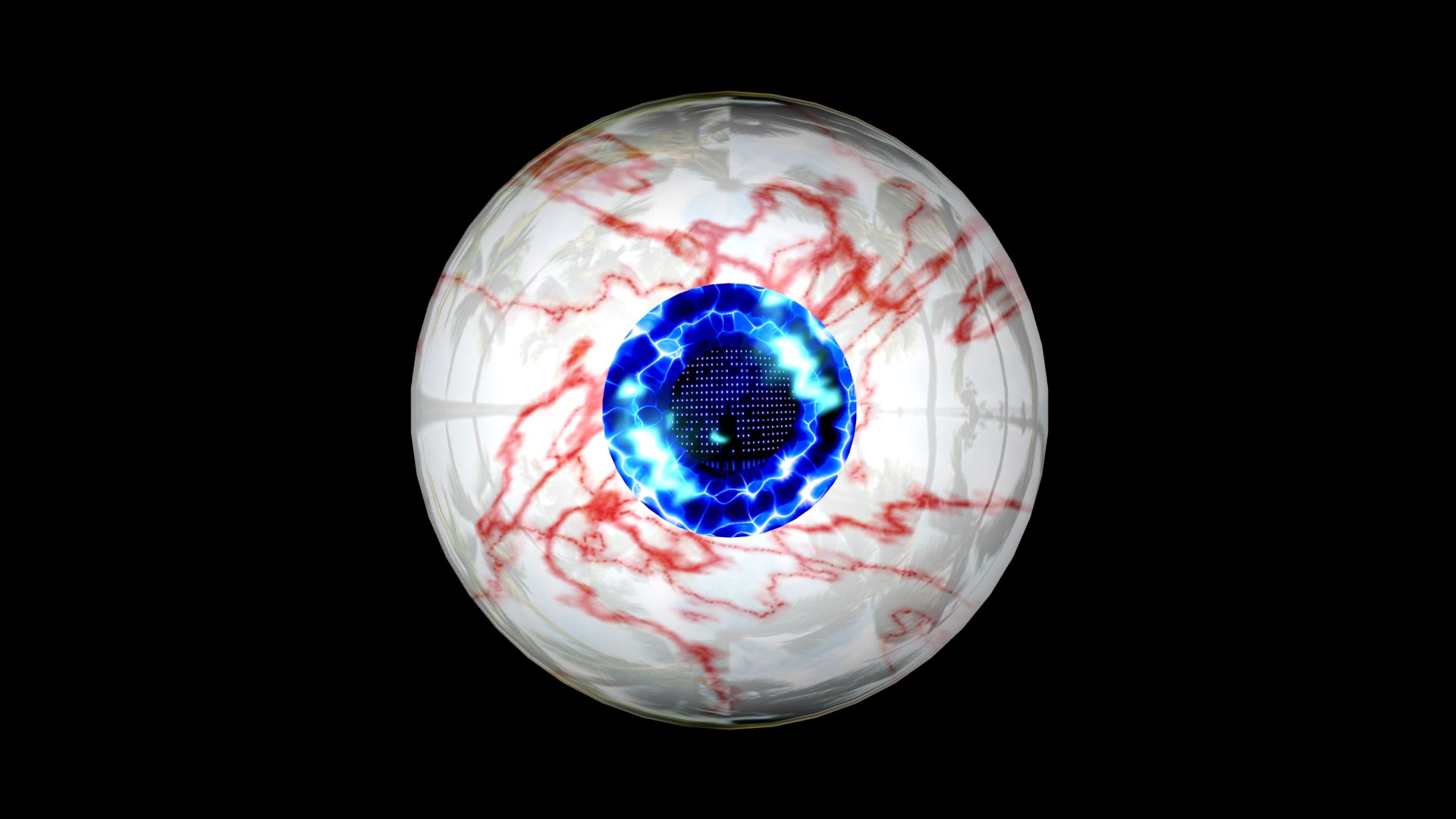 Free rigged model of a stunning eyeball