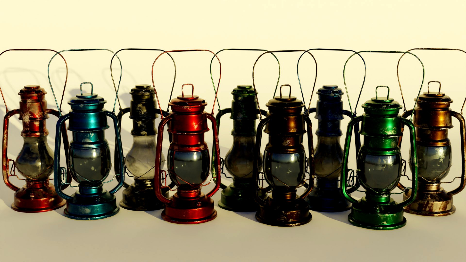 oil lamps