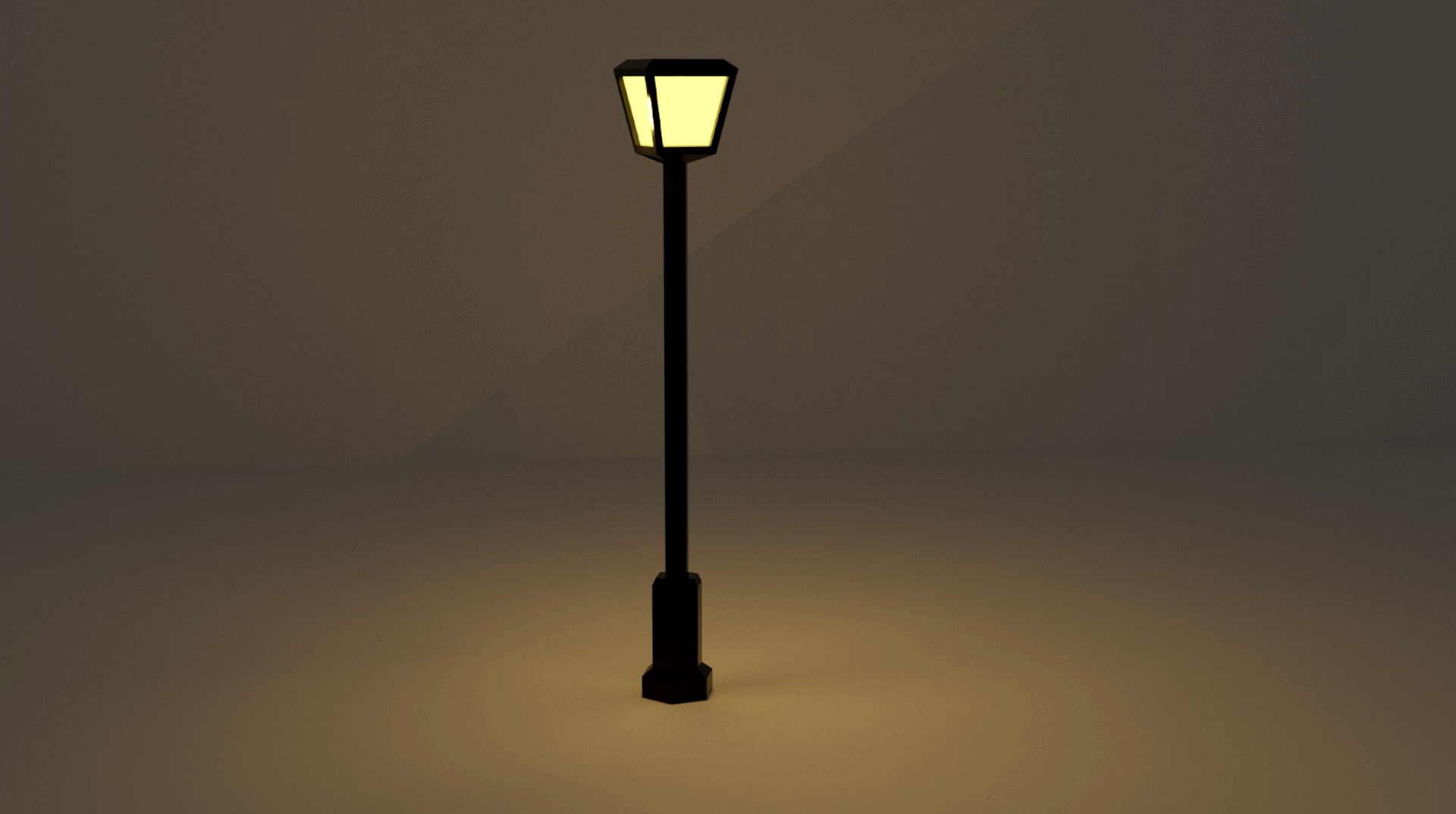 Lamppost lowpoly