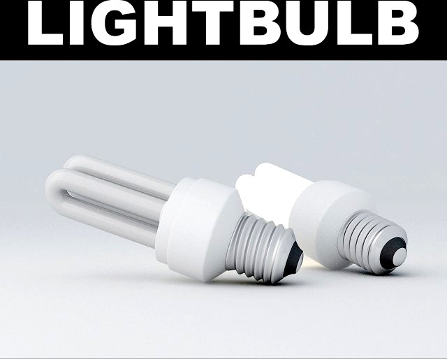 Lightbulb Tube 3D Model