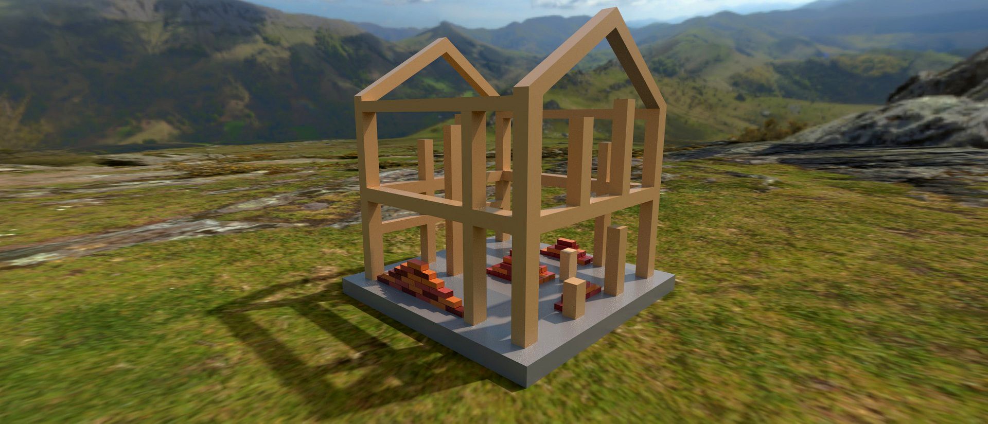 Low poly construction