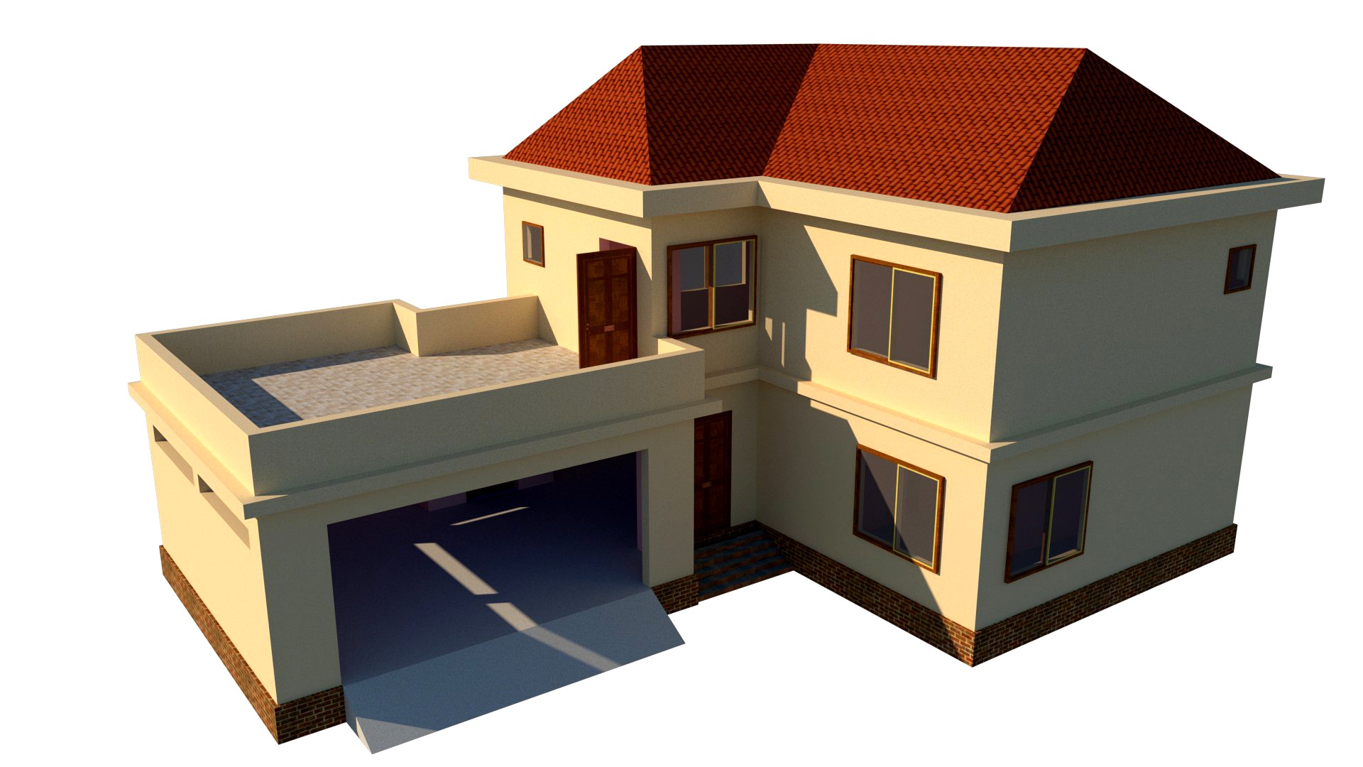 PUBG Squad House Building 3D Model