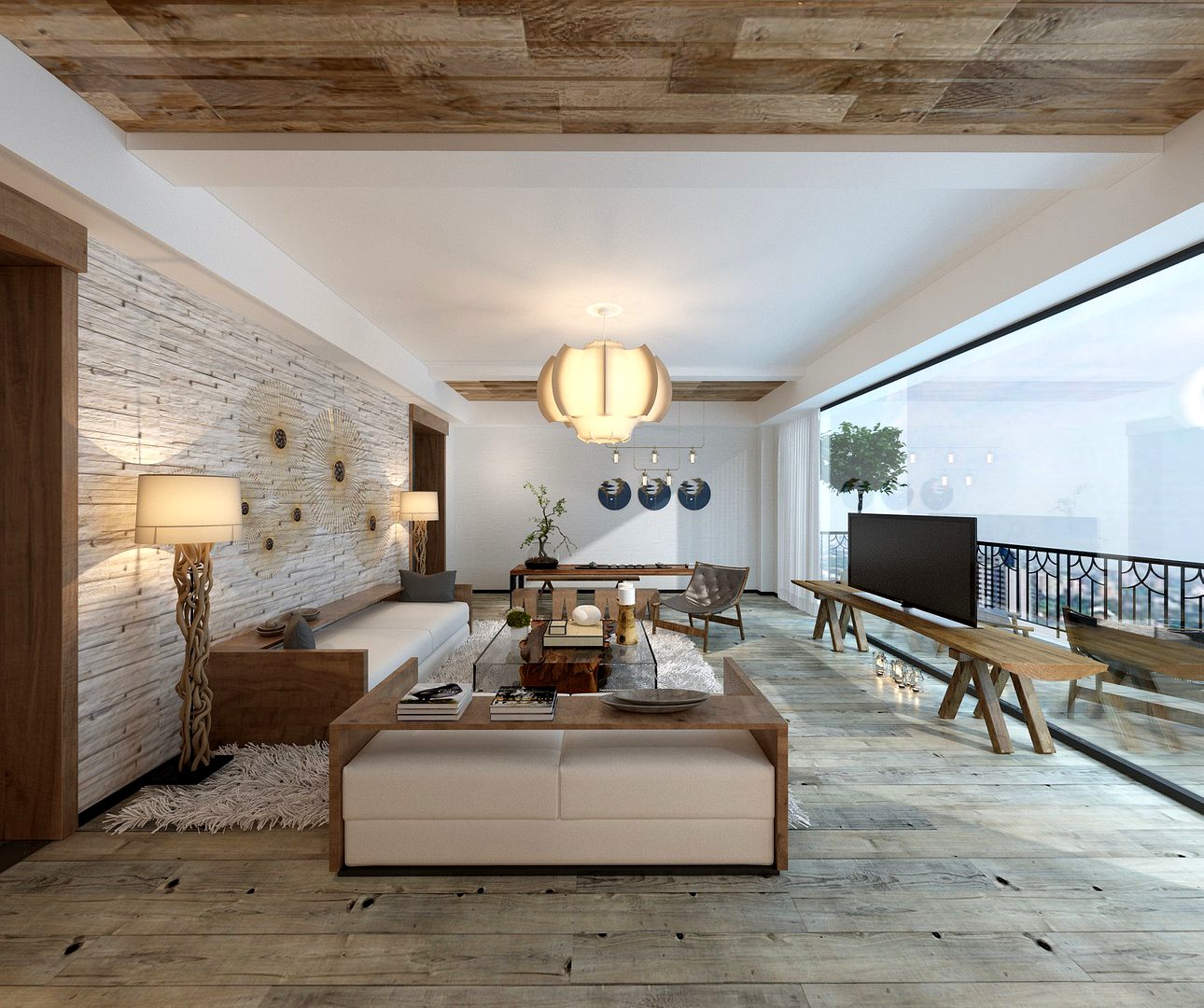 Minimalist livingroom interior