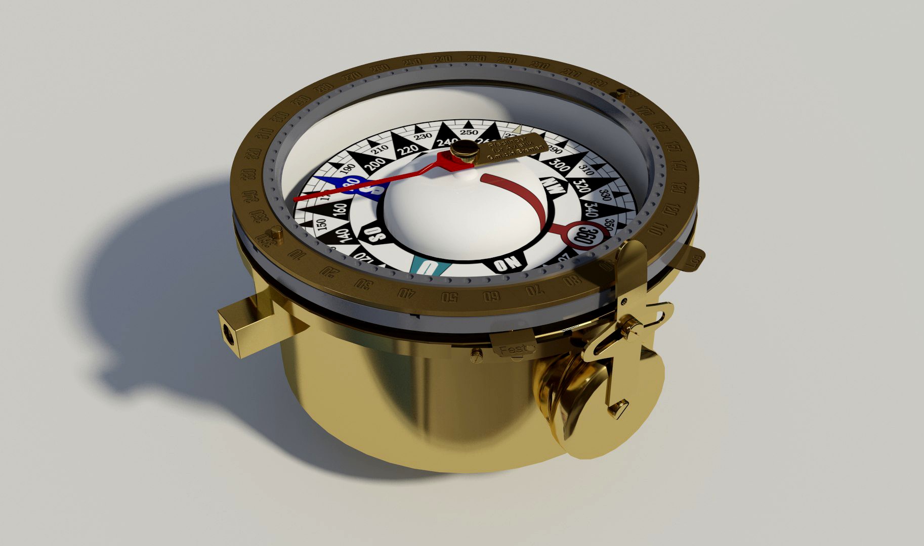 Airplane fuselage compass