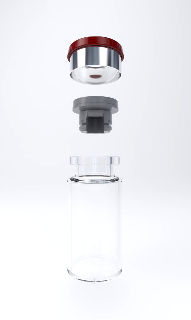 Vial, Stopper and MetalCap