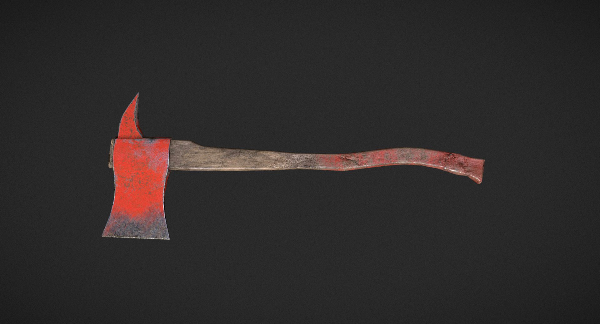 Low Poly Fireaxe 3D model