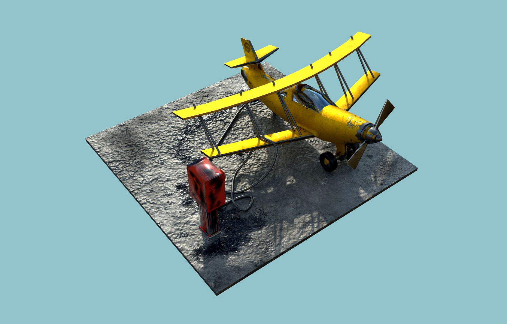 Propeller Airliner 3D Models