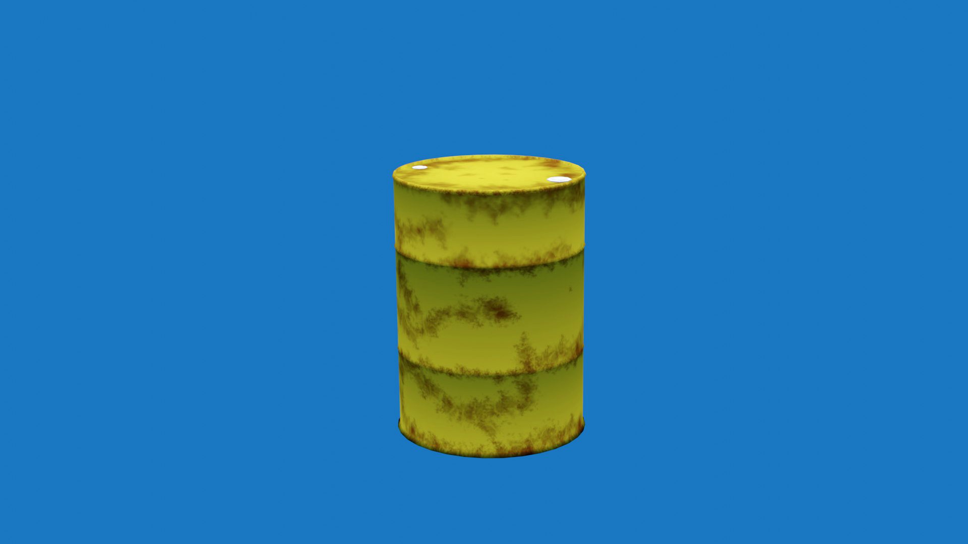 Rusted oil drum