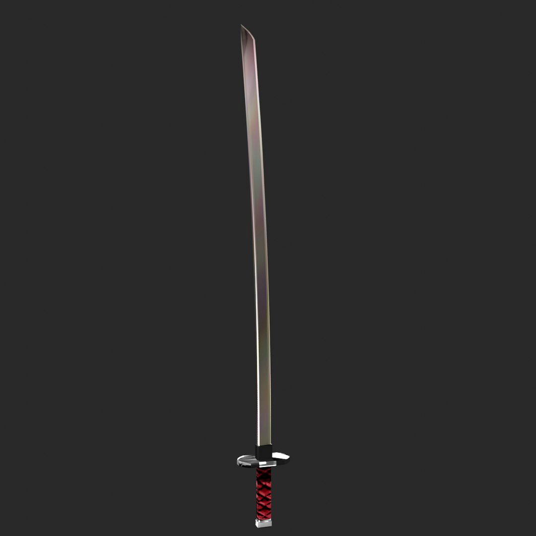 Espada Japonesa - KATANA Low Poly