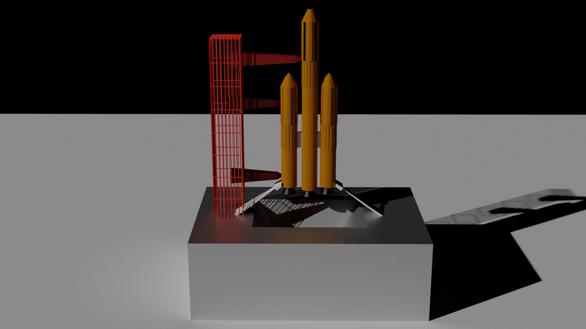 Rocket Model Low Poly