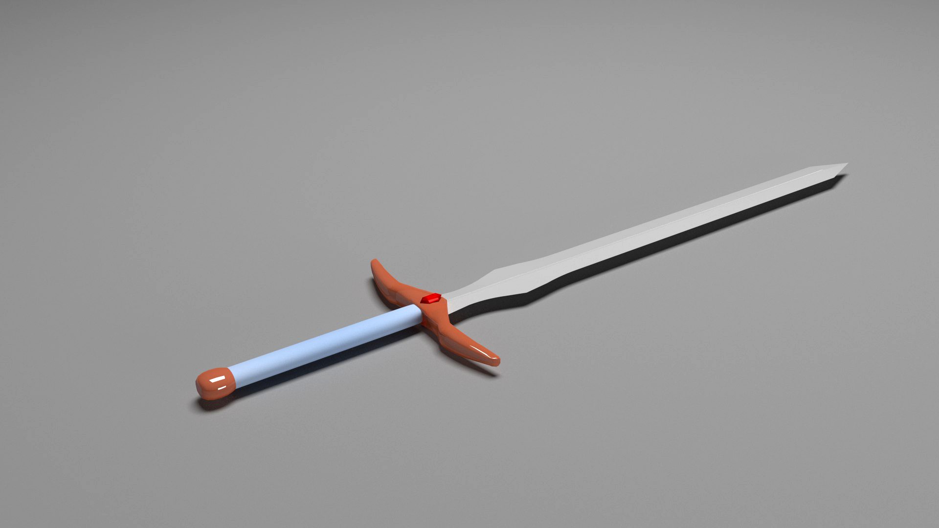 Sword with materials and diamond