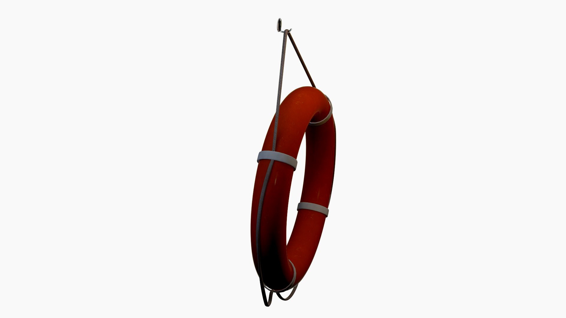 Lifebelt Hanging from Wall Hook