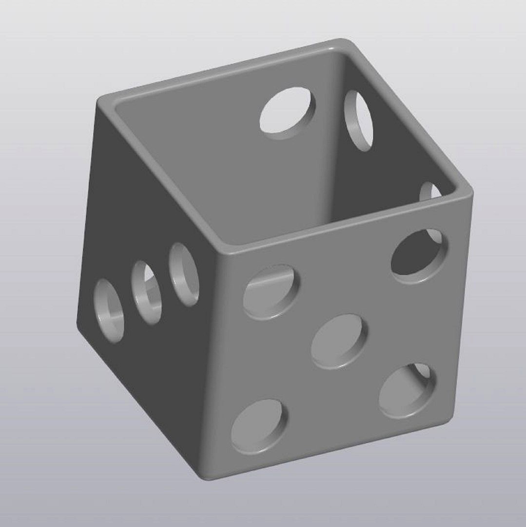 Flowerpot Dice with holes