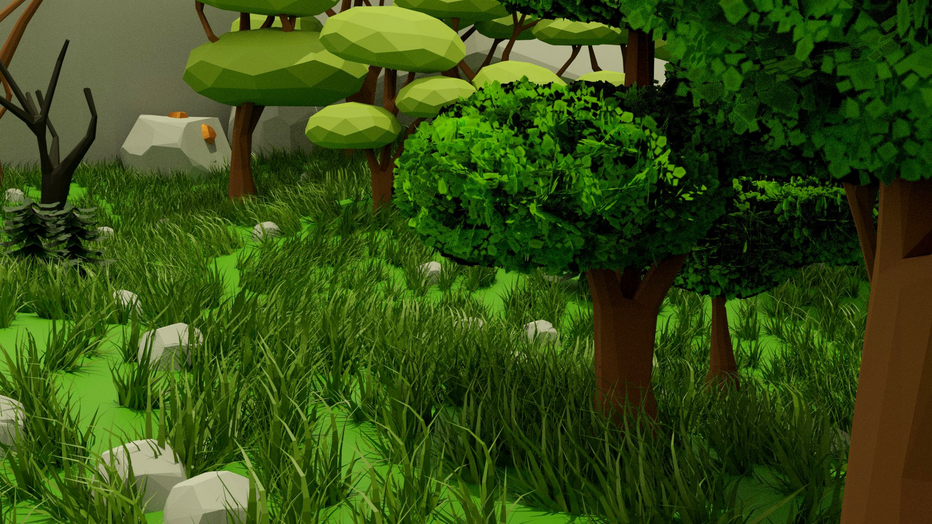3D Low Poly Nature and Dungeon Kit