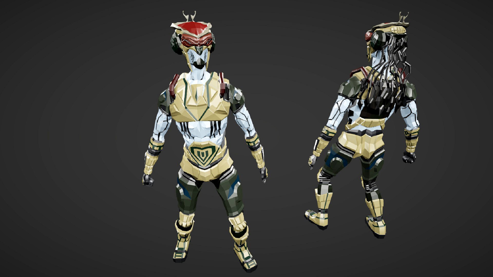 Alien Low-Poly Model