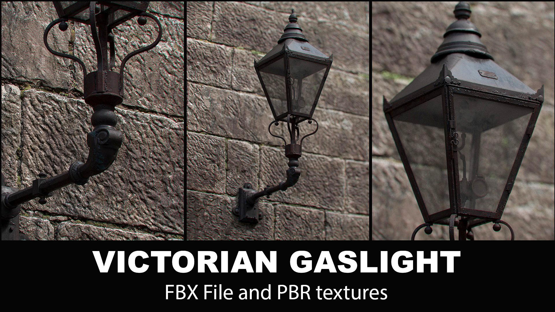 Victorian Gaslight 3D Model