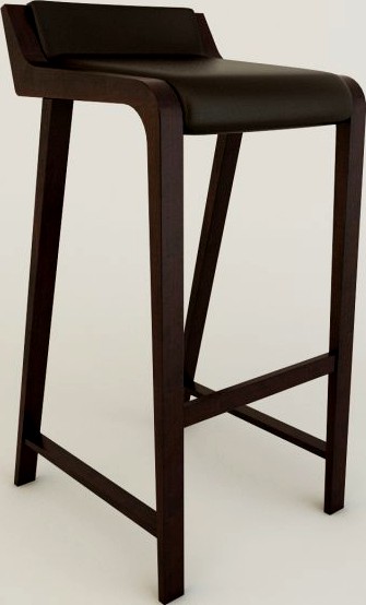Simple Bar chair 3D Model