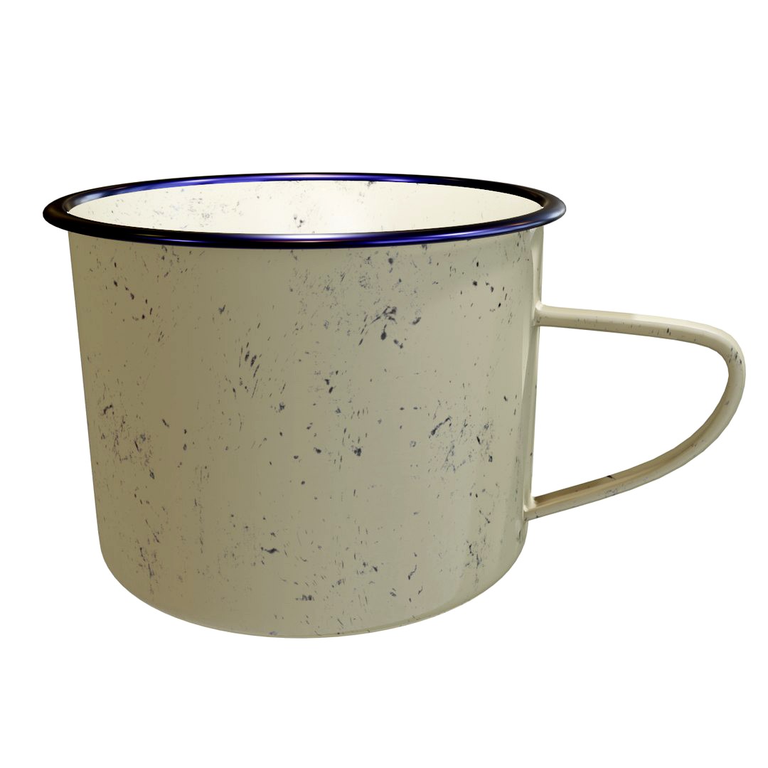 Rustic metal mug