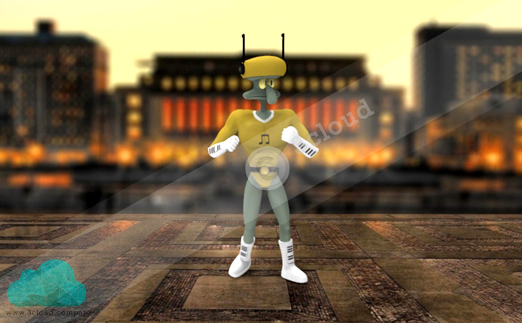Squidward Tentacles Characters Game Ready