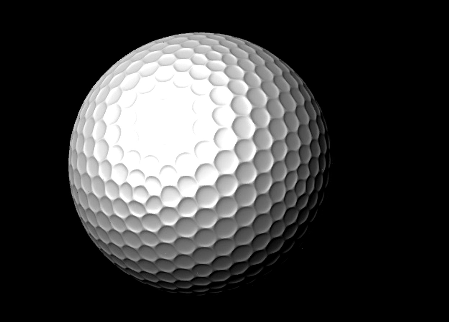 Golf Ball High Poly High Resolution