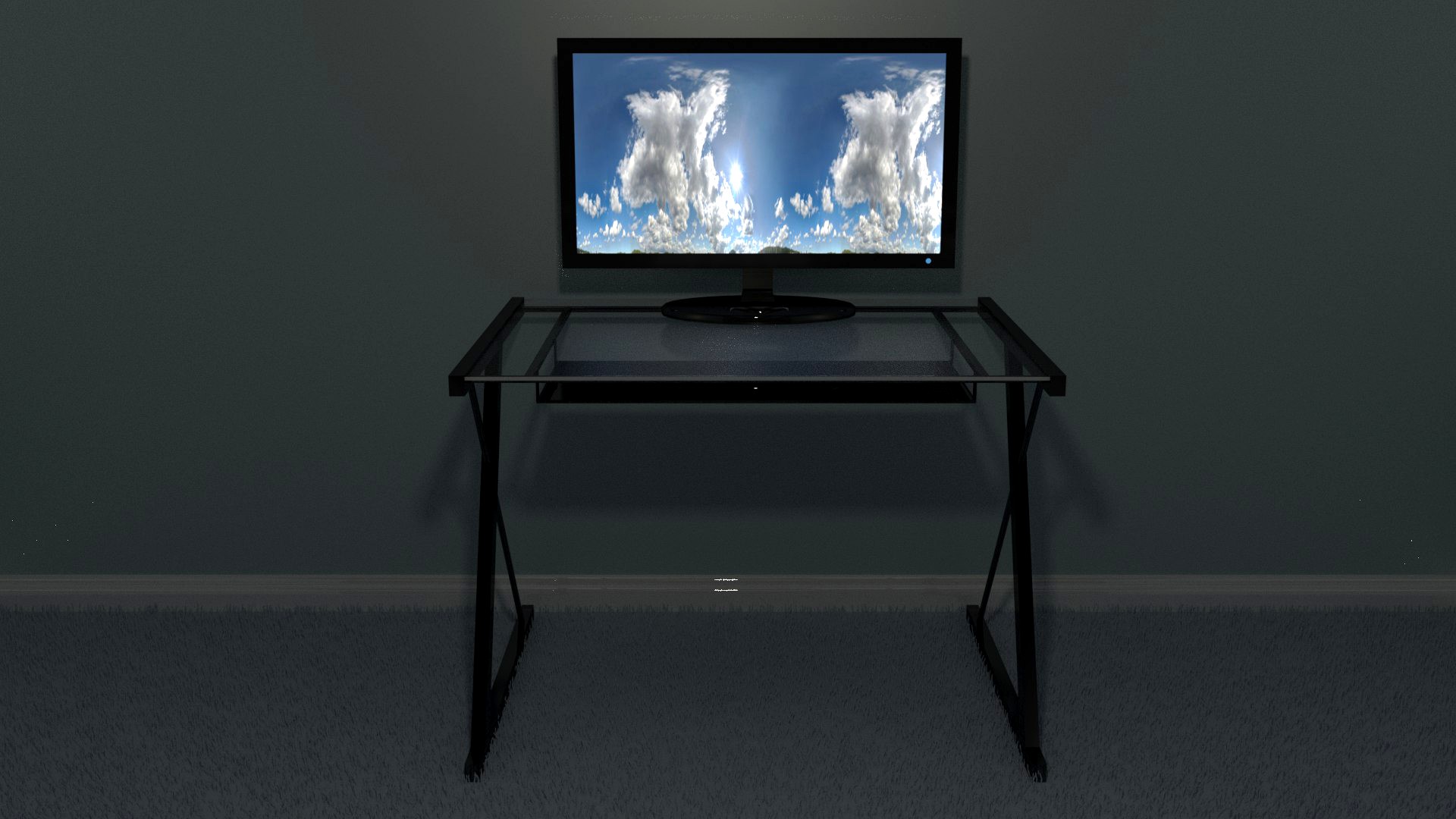 Glass Computer Desk