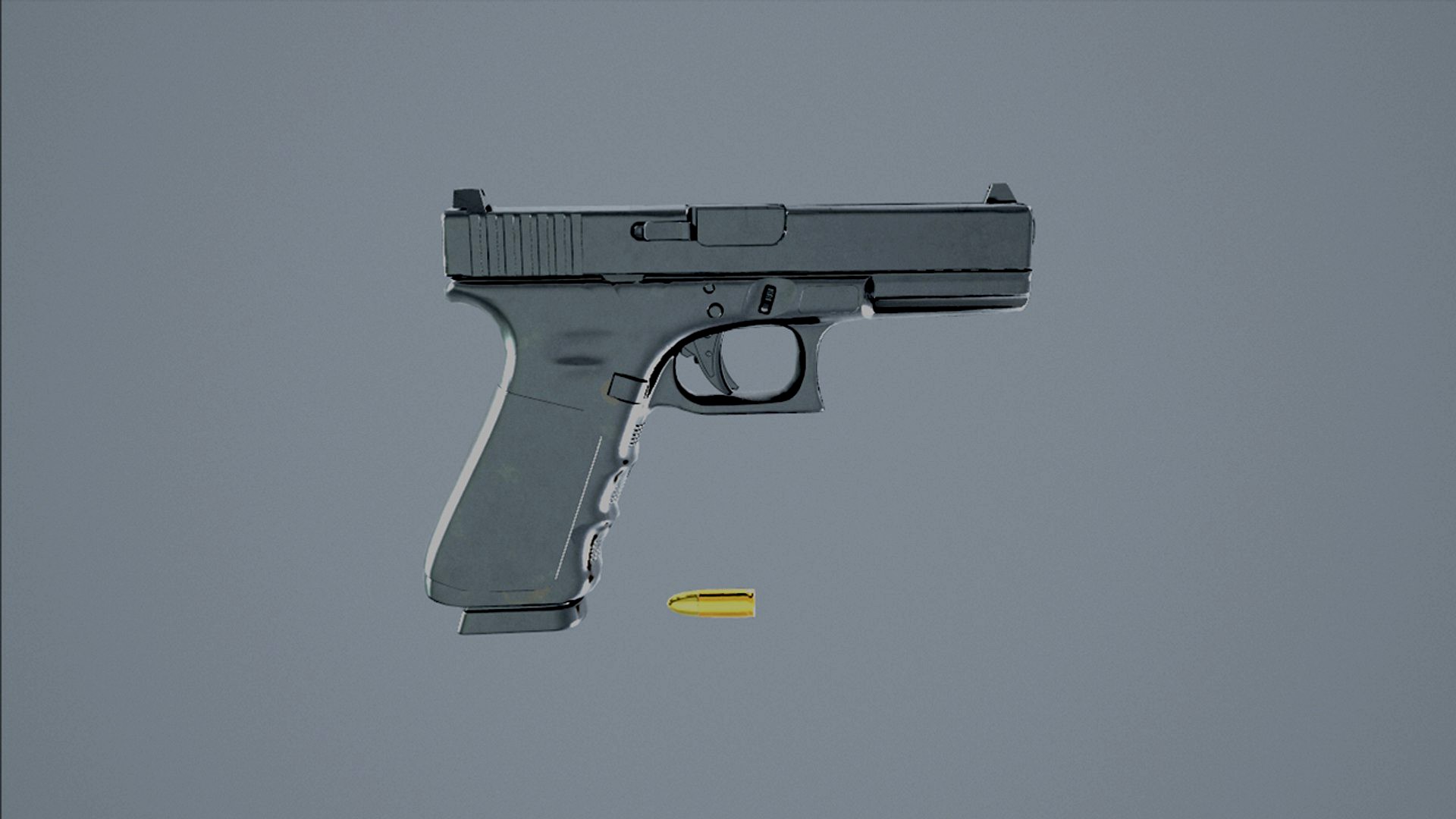3D model gun