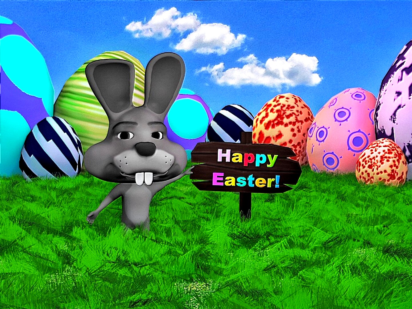 Easter Rabbit Scene