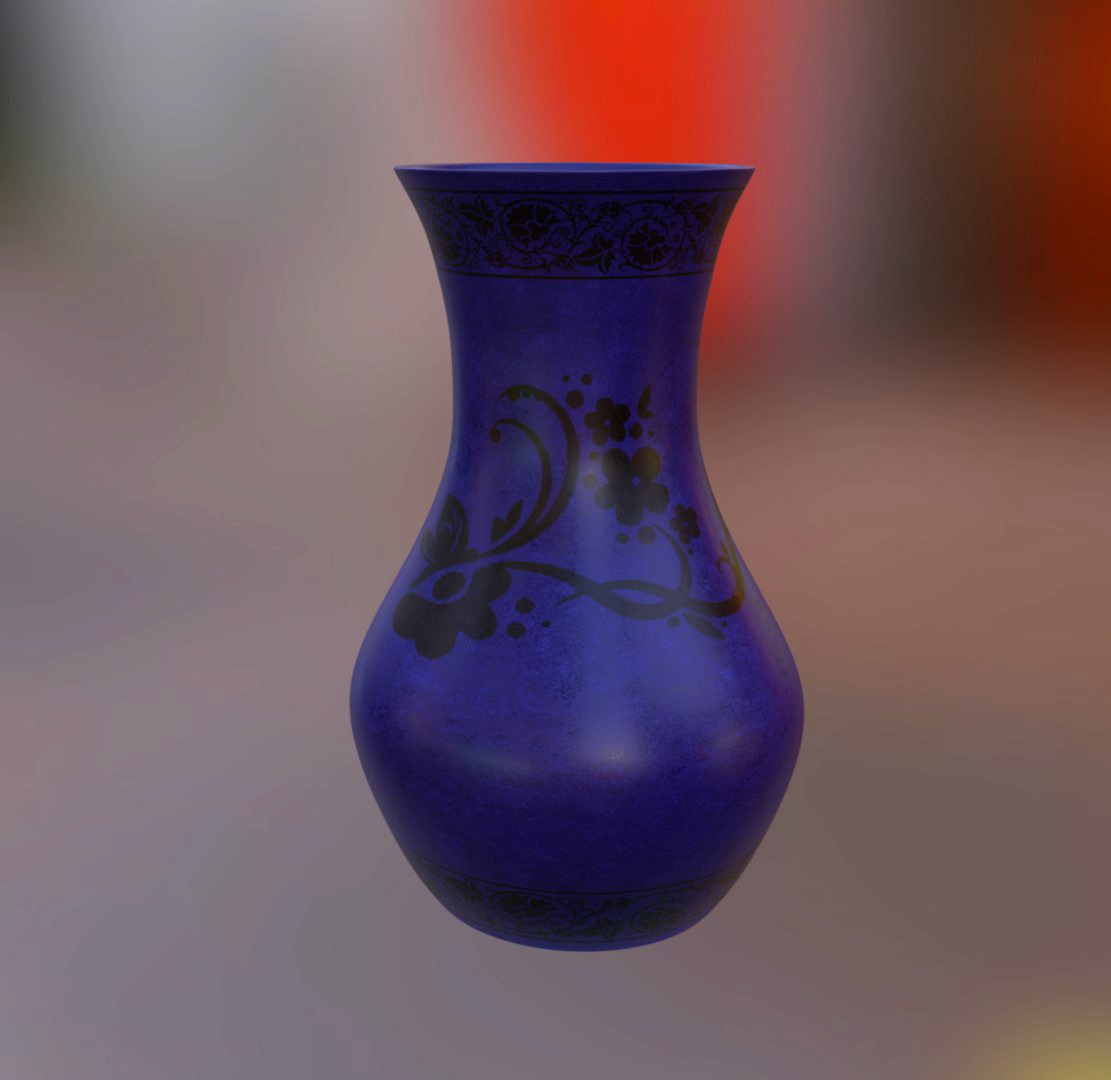 Vase with a pattern