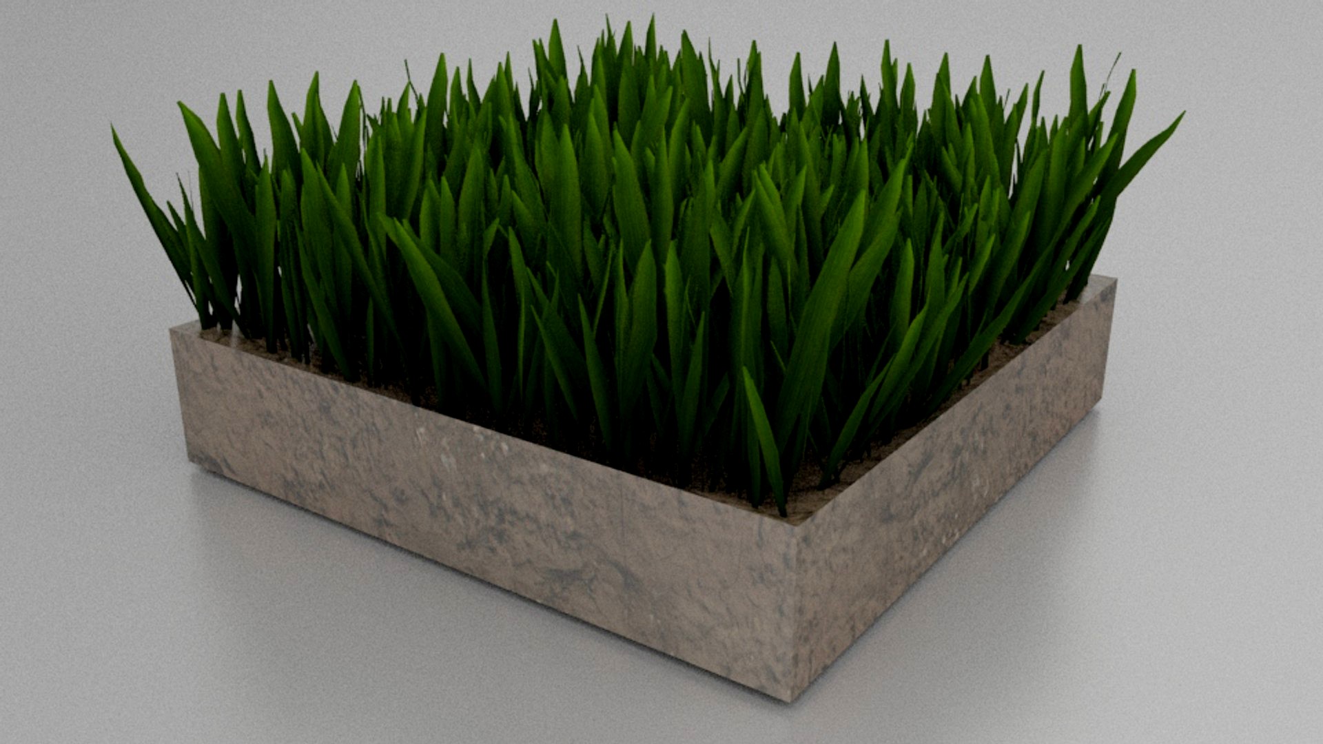 cartoonish lowpoly grass patch