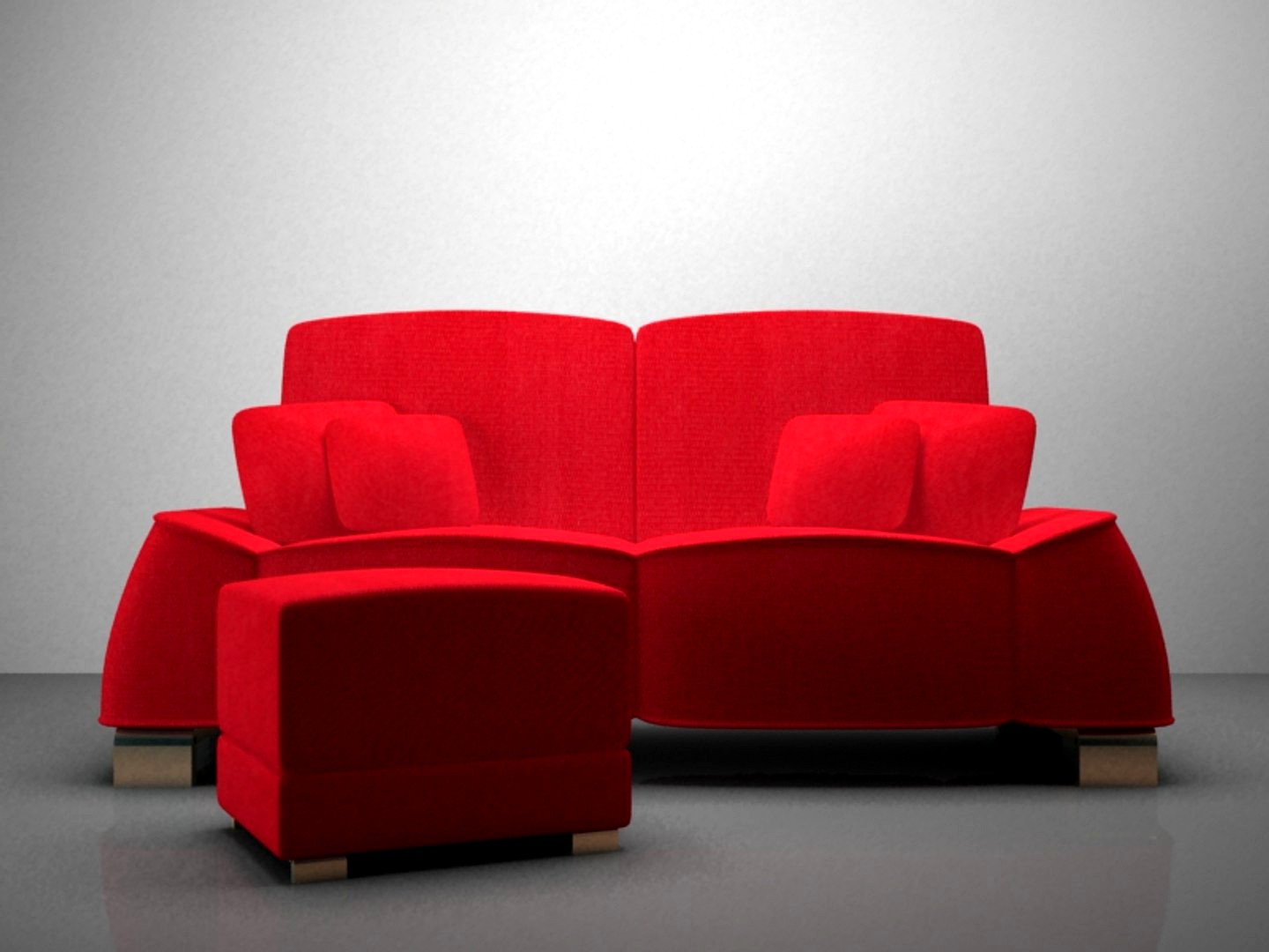 Red Love Seat