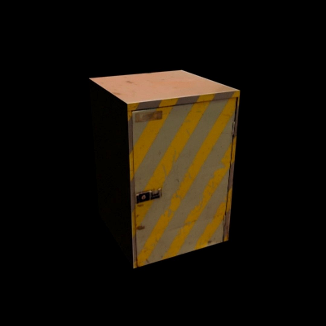 Diagonal striped box