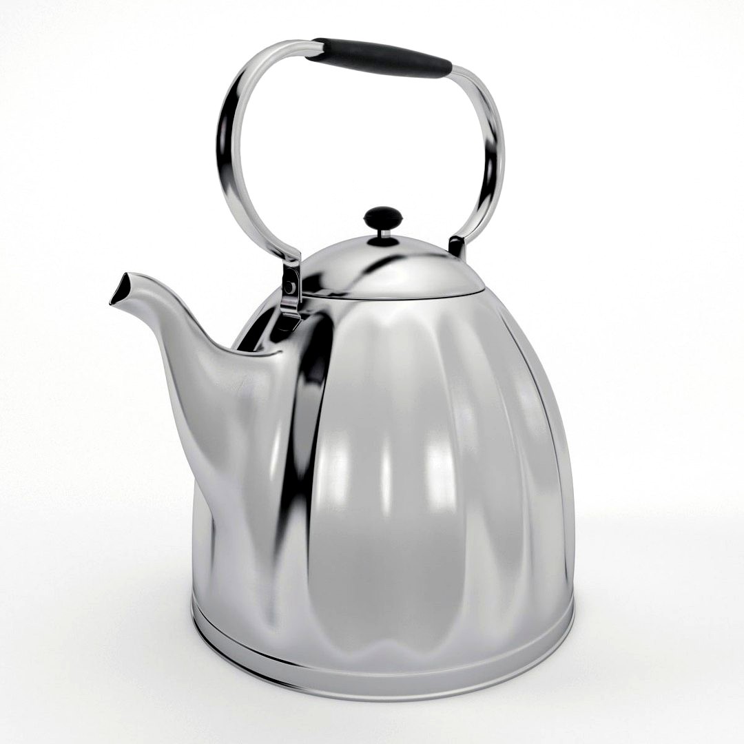 Large Classic Nickel Plated Kettle