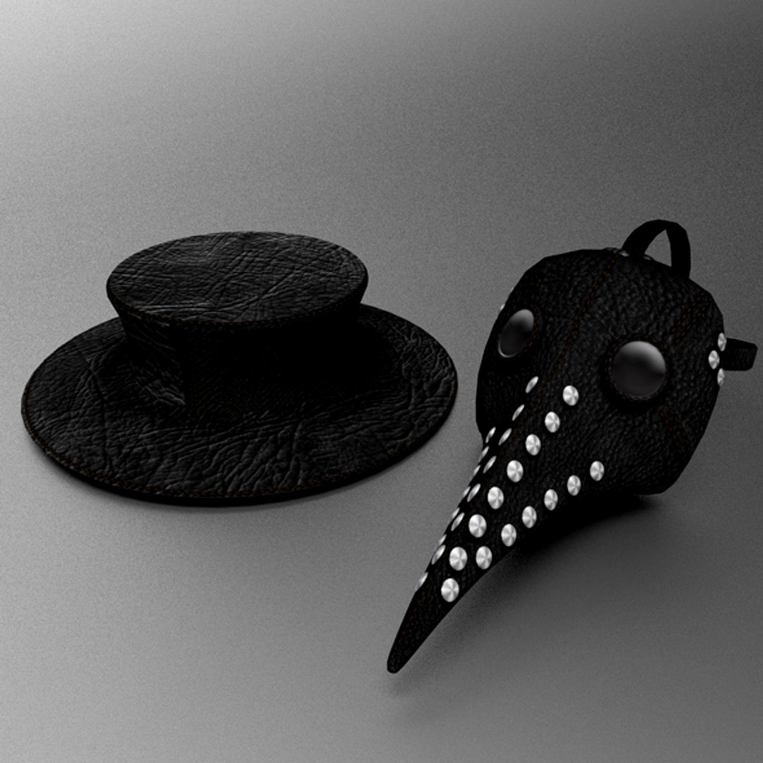 Plague Doctor's mask and hat
