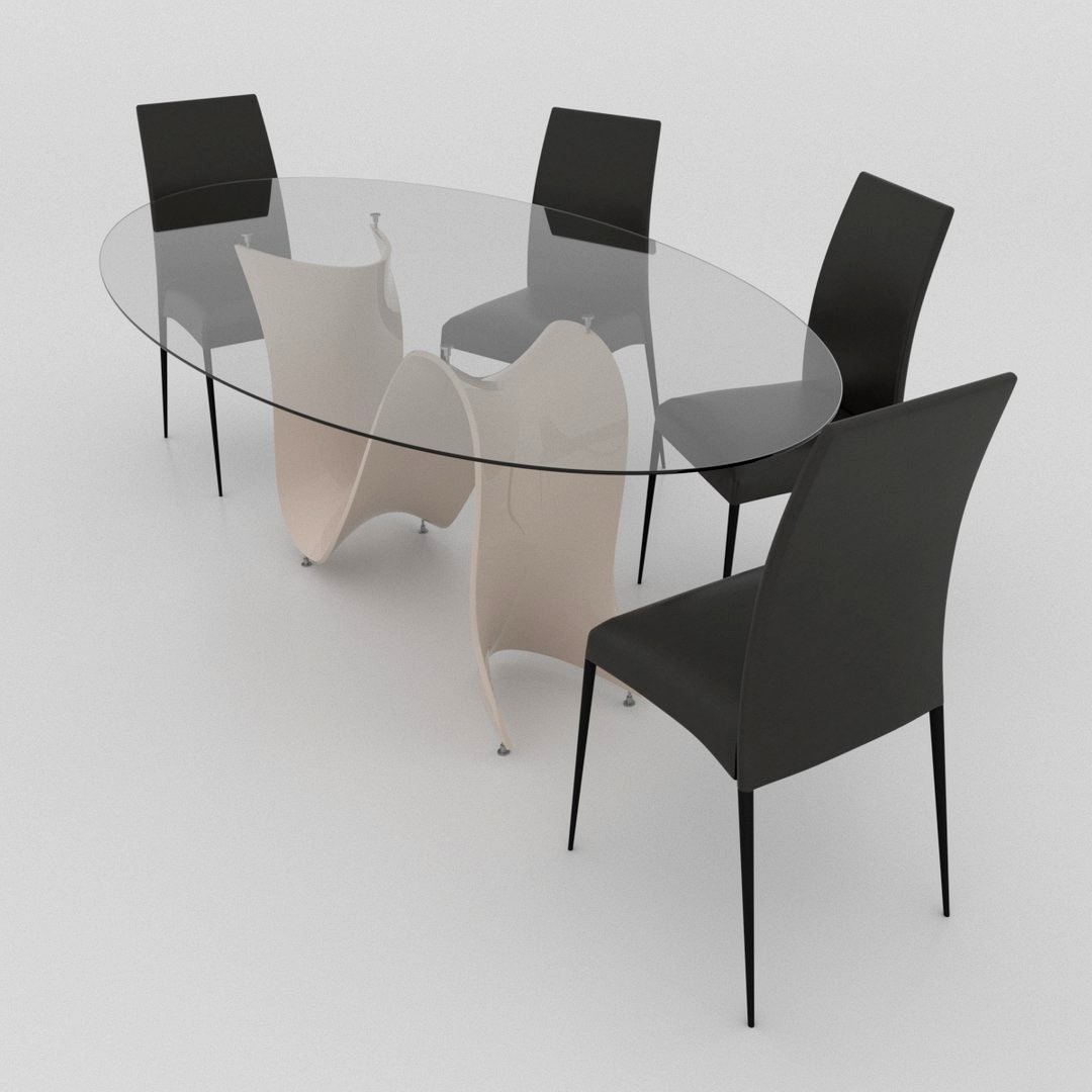 Dining set consisting of a table and chairs
