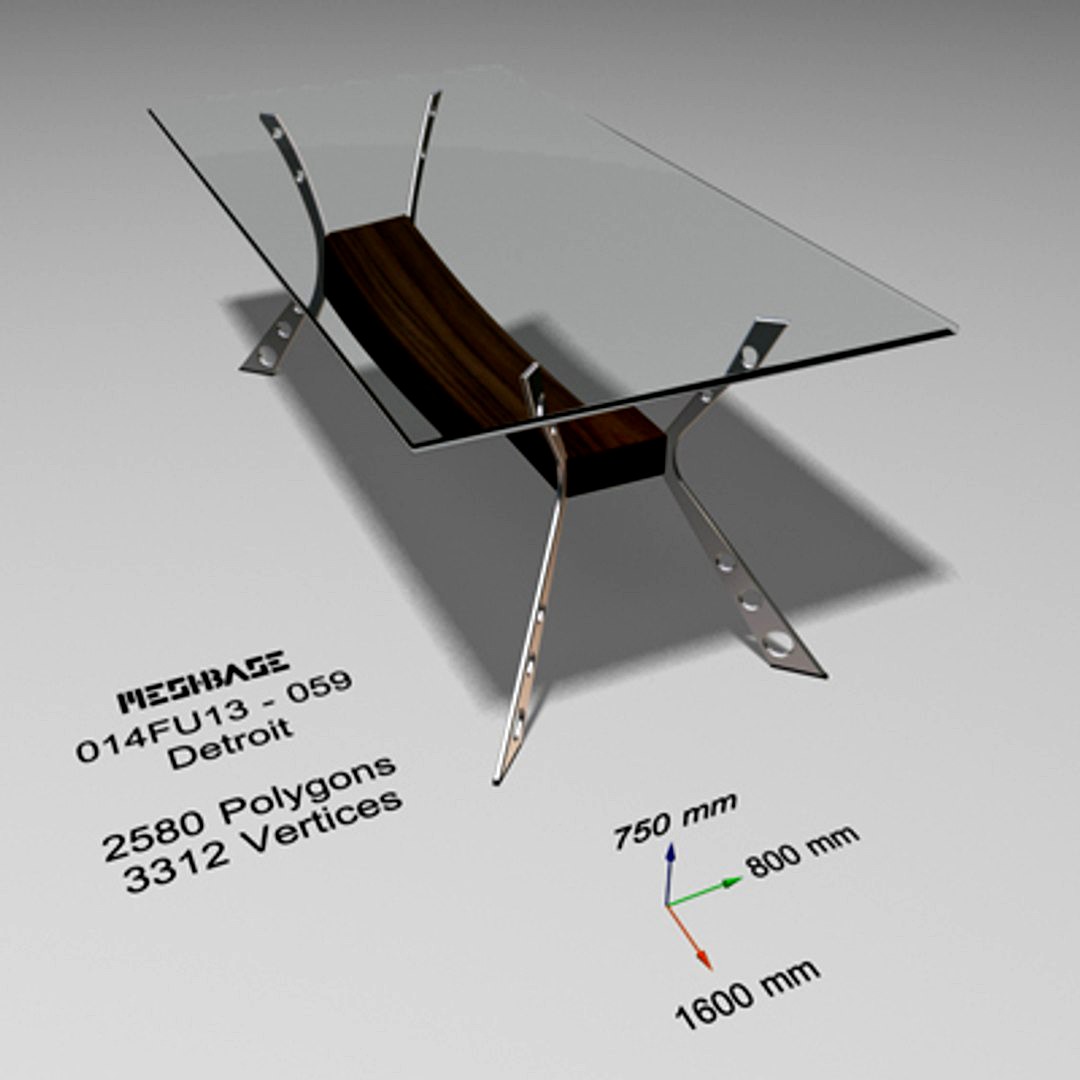 Glass Table 059 - Detroit