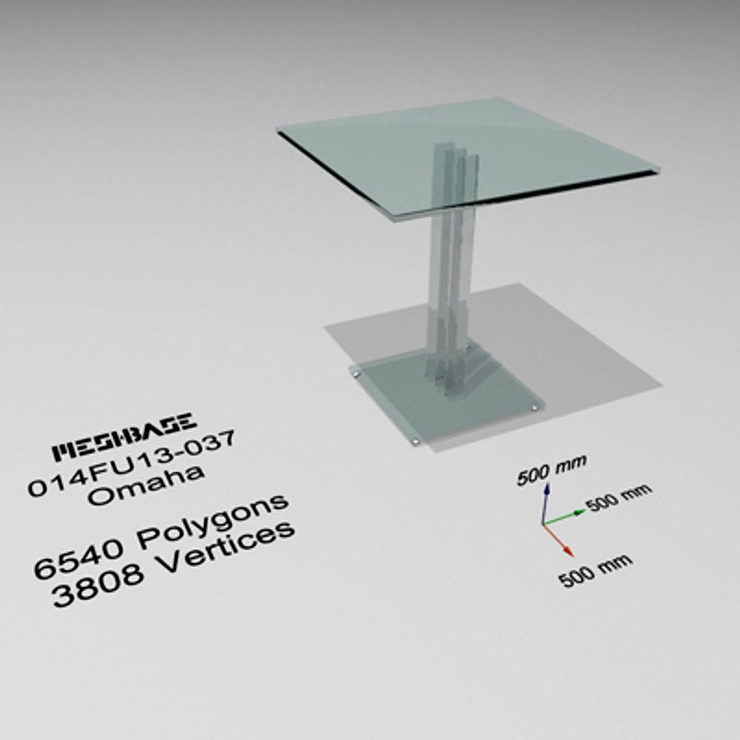 Glass Table 037 - Omaha