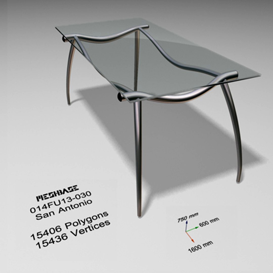 Glass Table 030 - San Antonio