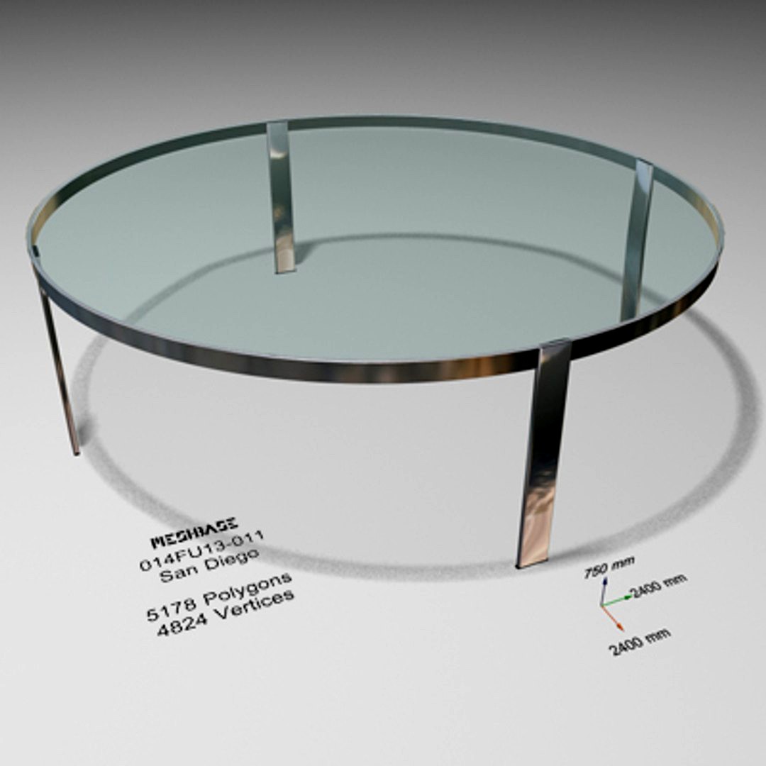 Glass Table 011 - San Diego