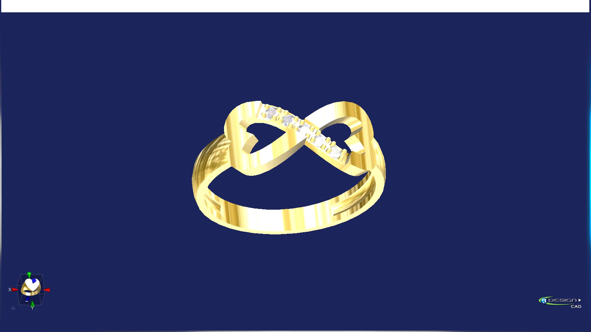 Infinity heart ring