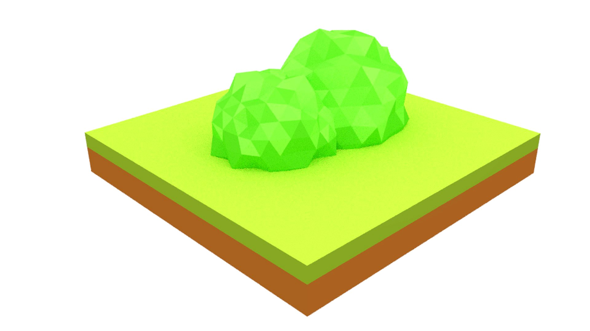 Low Poly Bush with Node Group