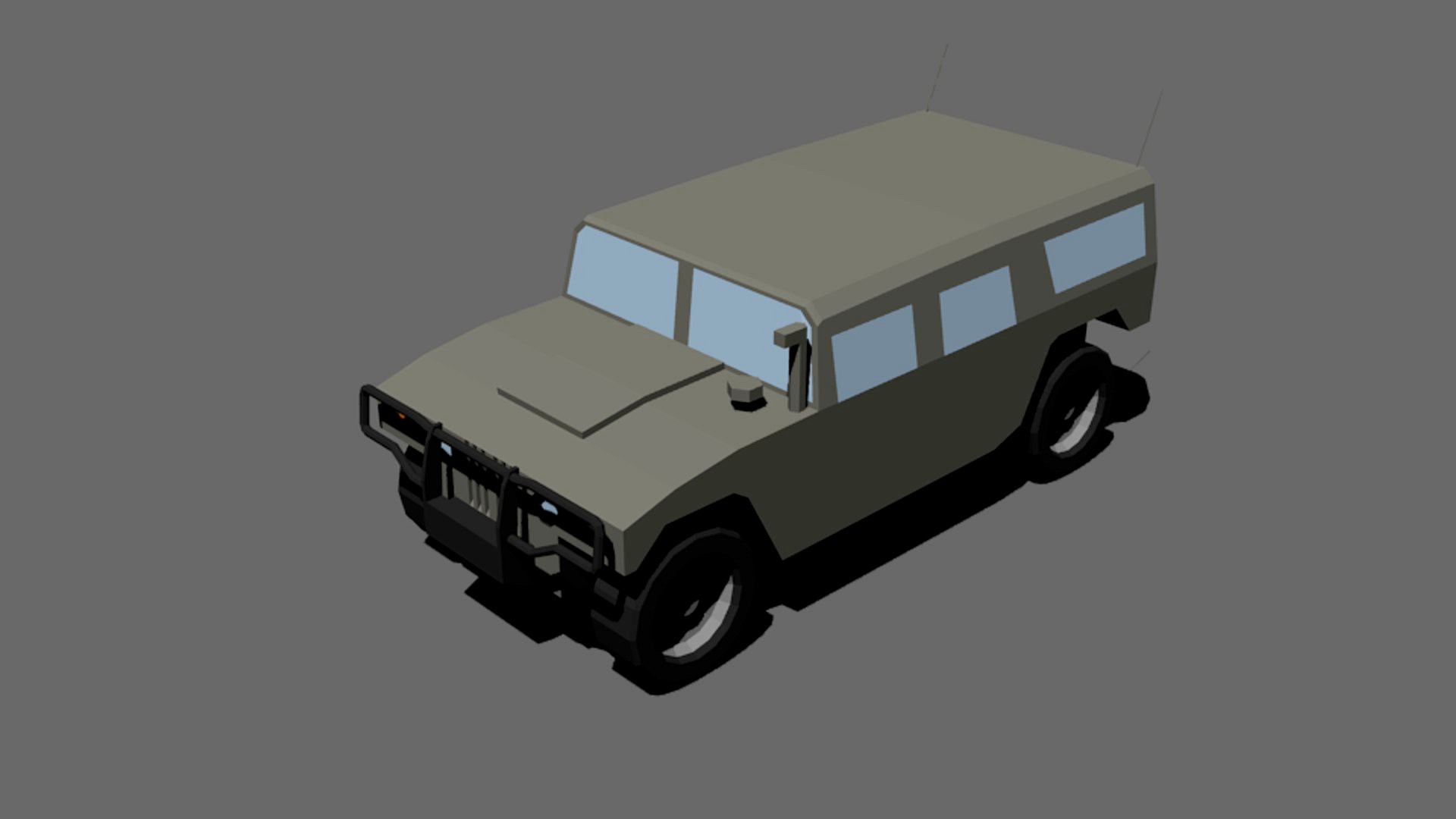 Low Poly Humvee