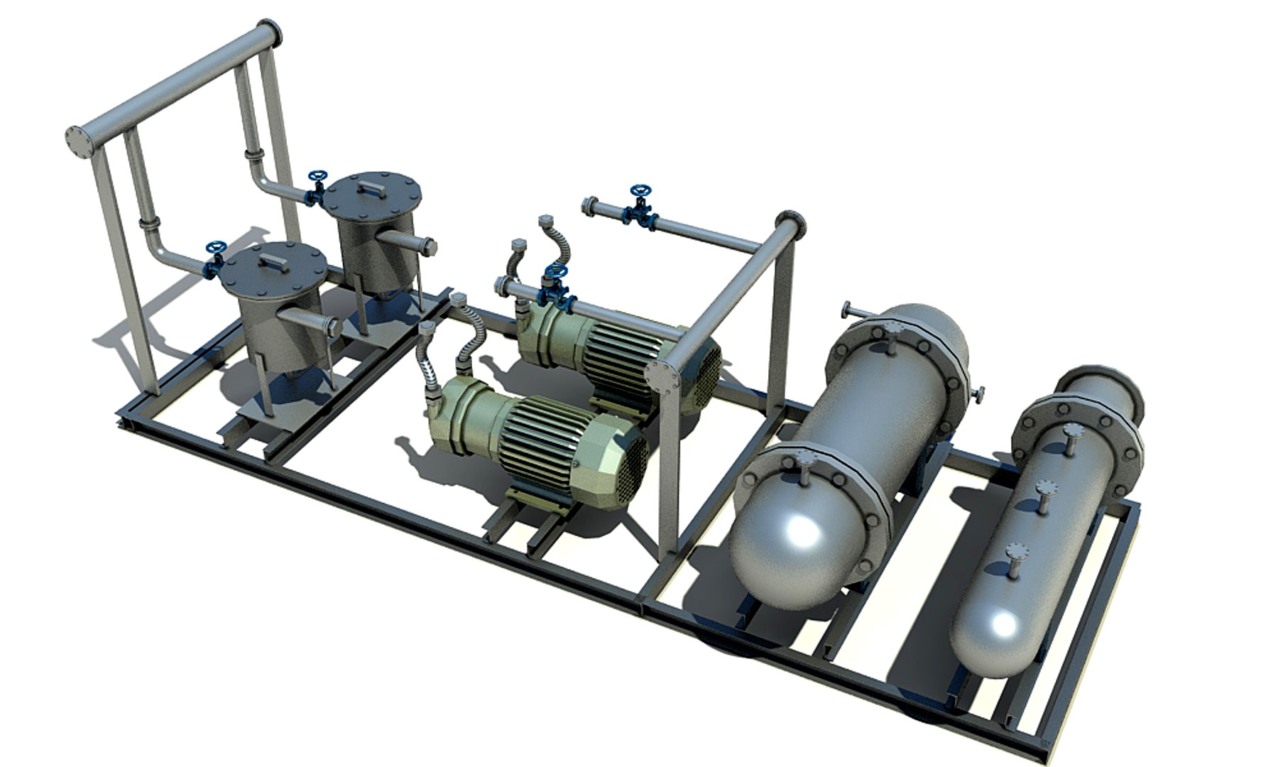 Oil Heating and pumping skid