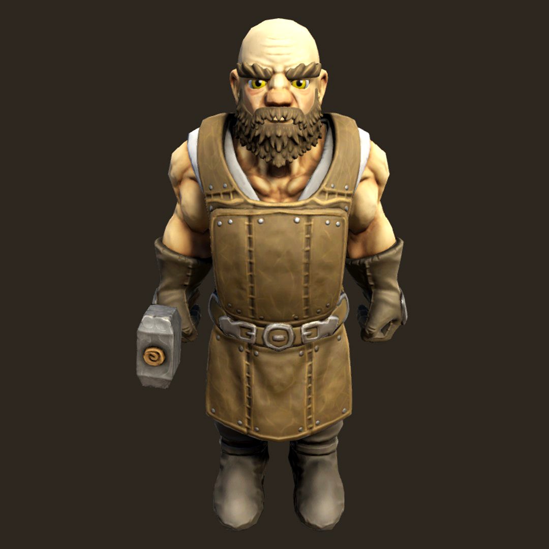 RPG Dwarven Blacksmith PBR