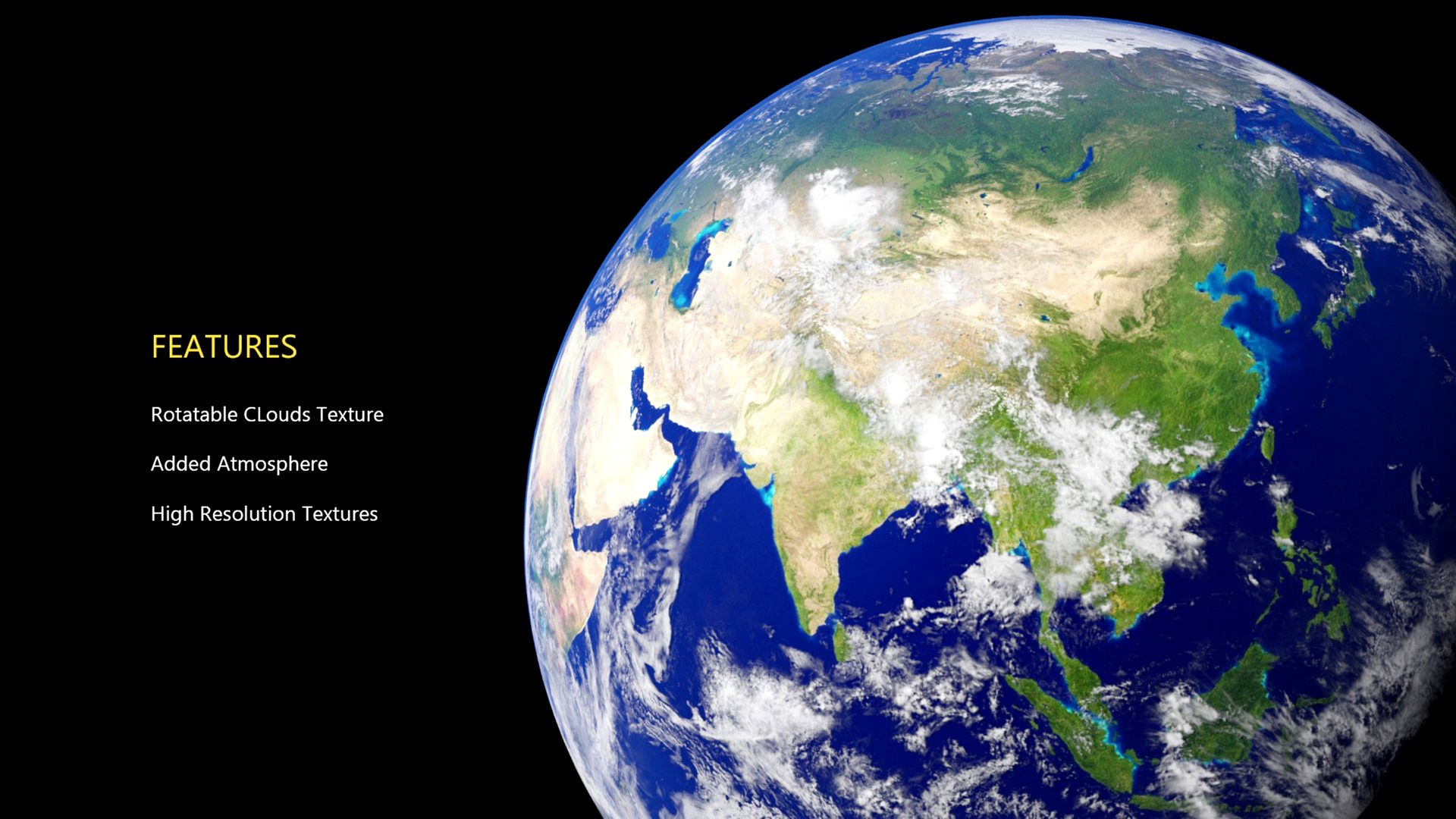 Ultra Realistic Earth and Moon with 8K Resolution Textures