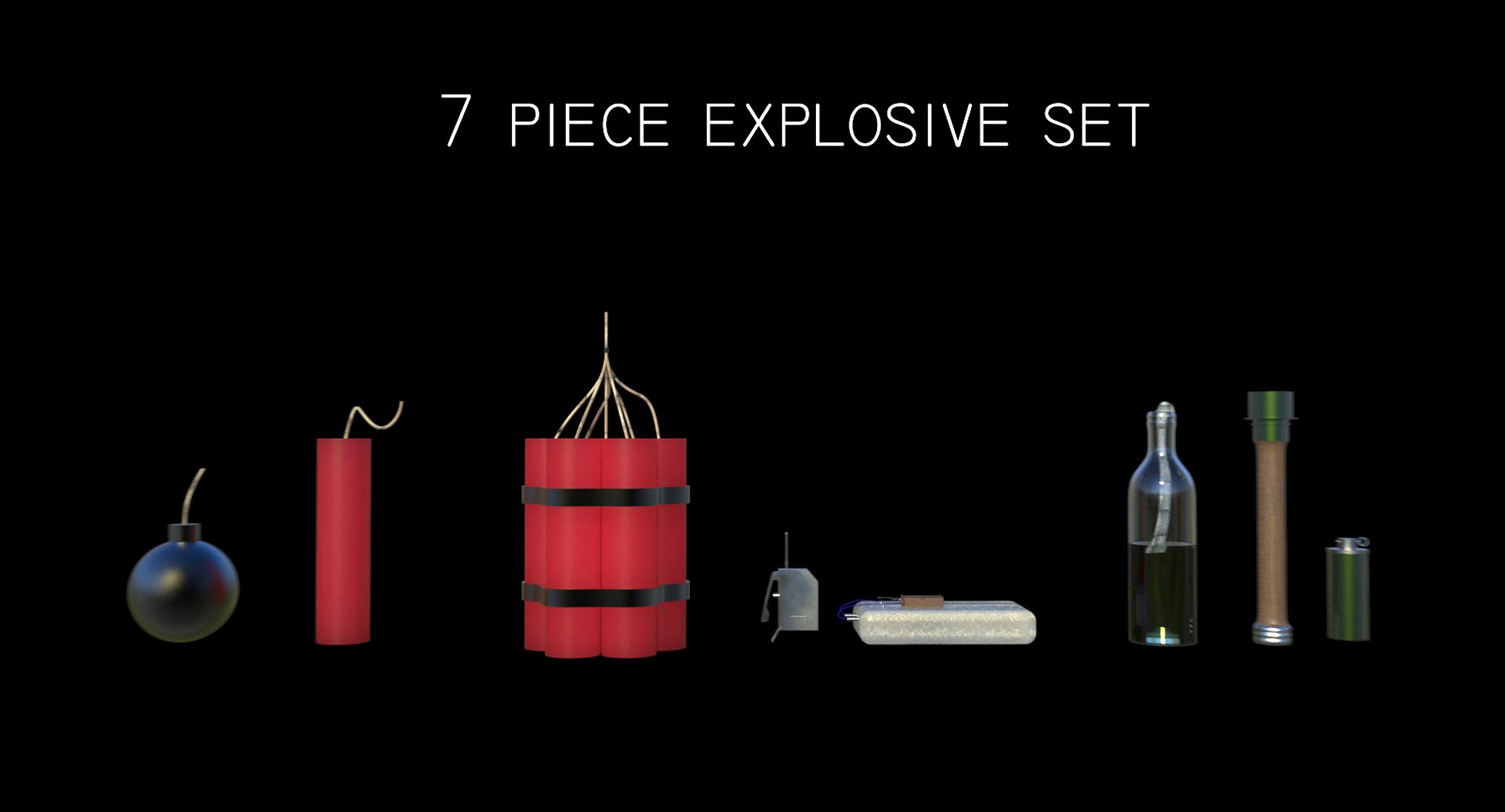 7 piece explosive set