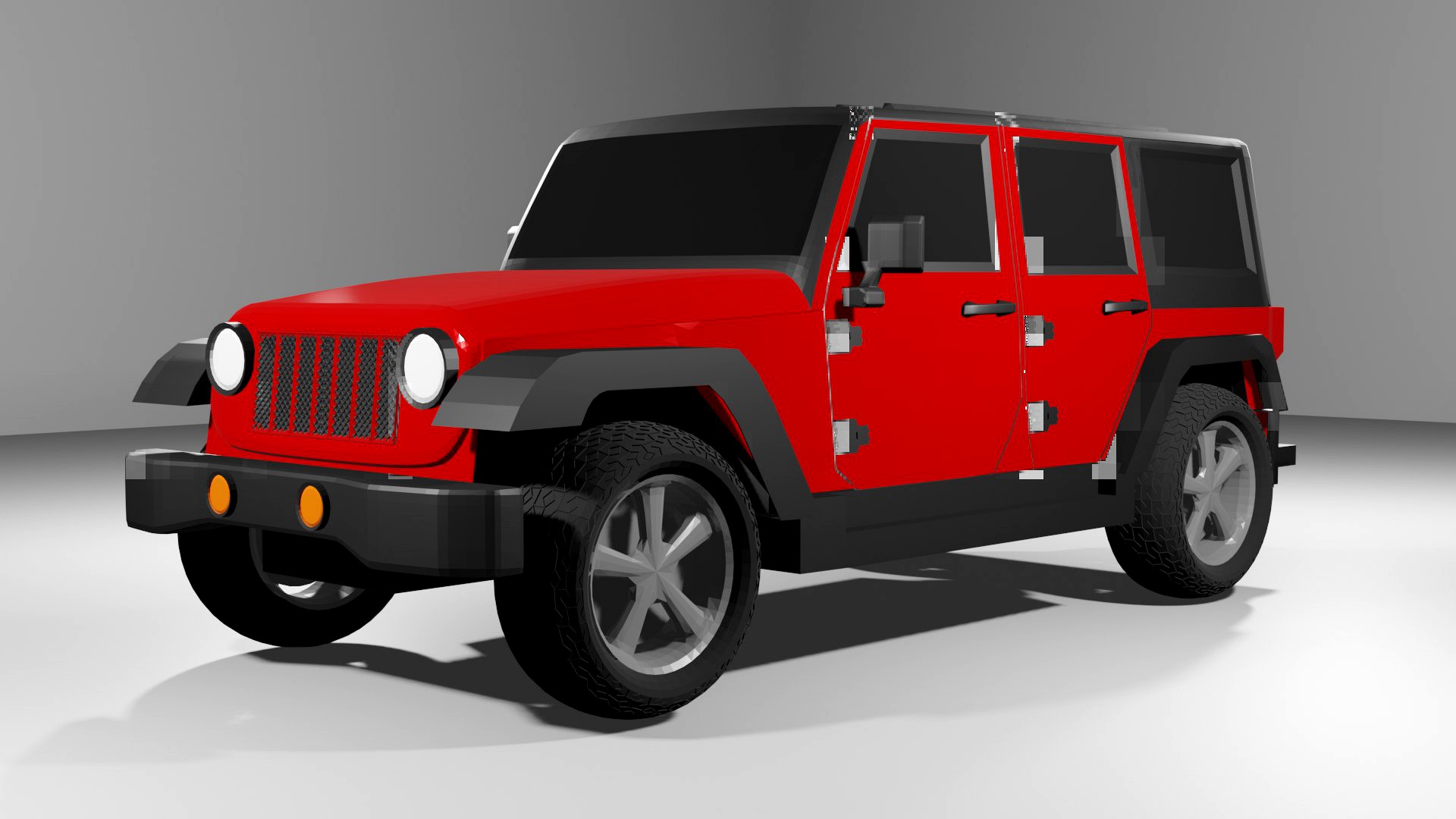 Jeep Wrangler Red