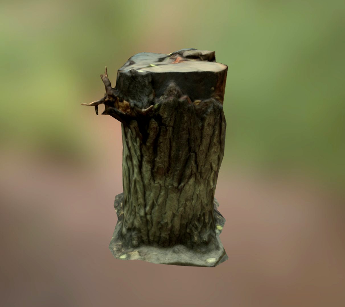 Photorealistic stump