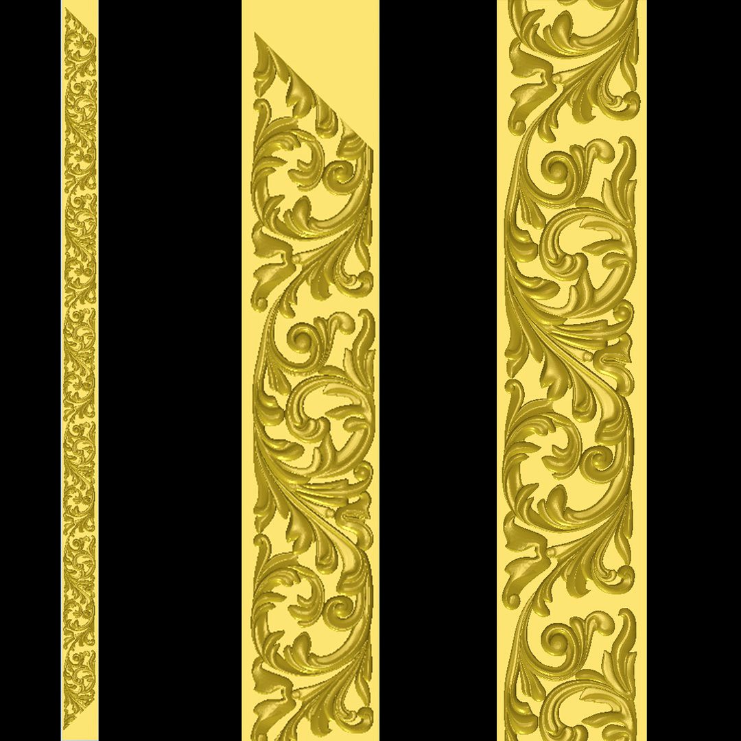 Baguette frame - High quality 3D models for CNC