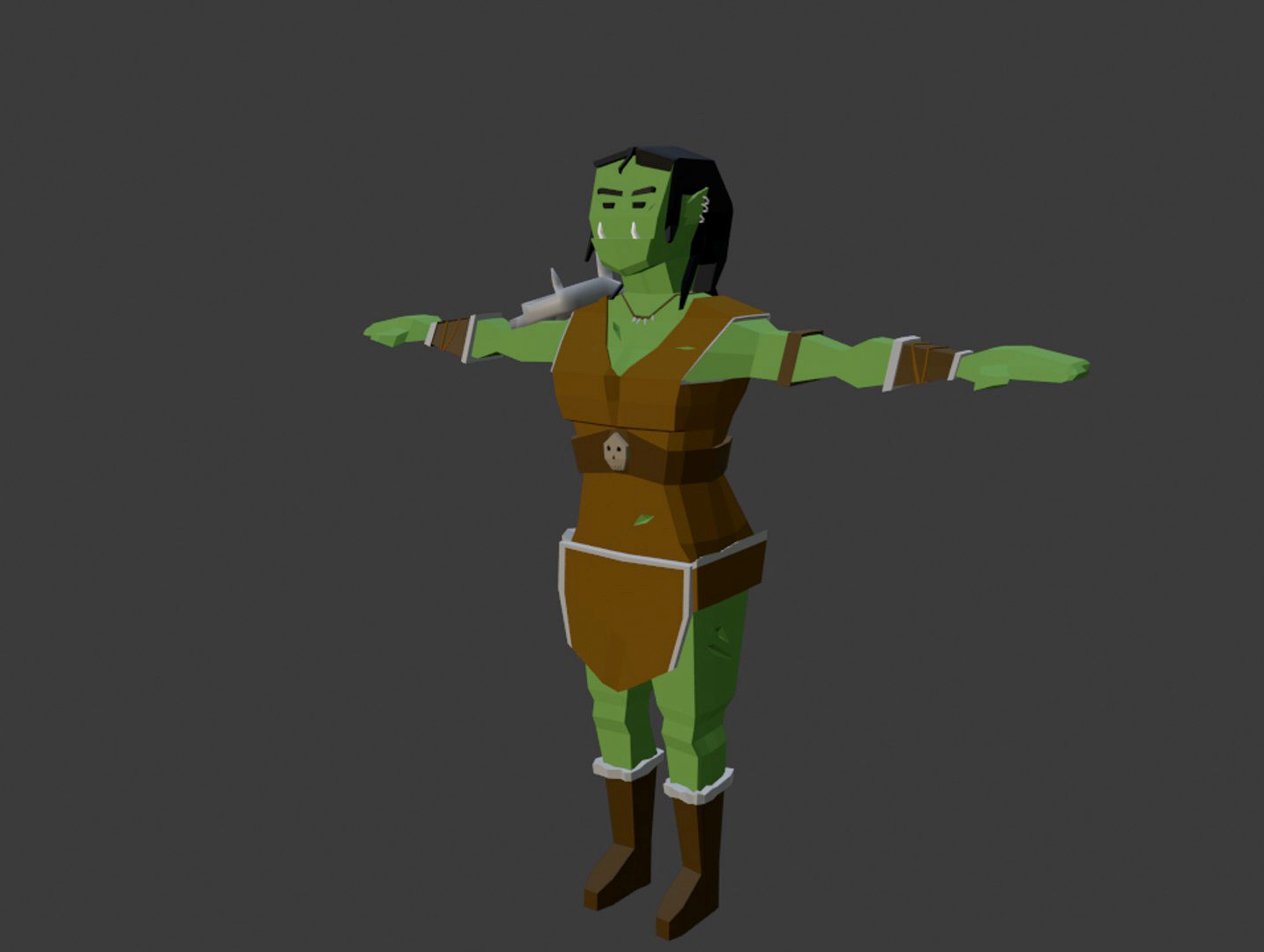 Poly Female Orc